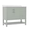 Flash Furniture Vega 42 Inch Vanity w/Sink, Storage Cabinet w/Soft Close Doors, Open Shelf and 3 Drawers, Sage FS-VEGA42-SG-GG - alternate 3